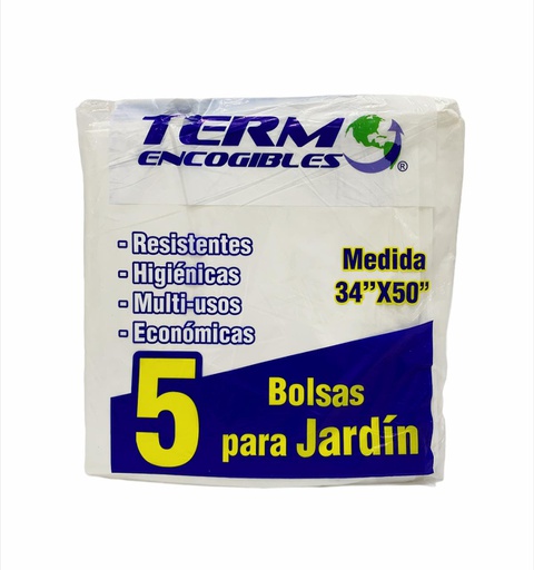 Comprar Bolsa Basura Termo - Rollo Jardin (34X48) Negra- 15U