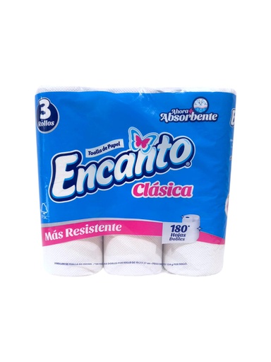 [7416502202423] PAPEL TOALLA ENCANTO 180 HJS