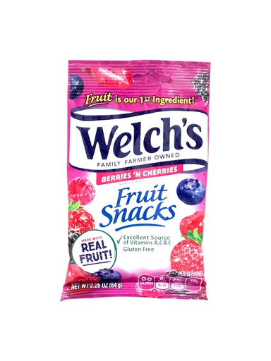 [034856028925] GOMITAS WELCHS BERRIES 64 G 