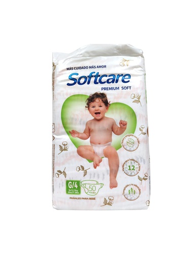 [6954574902816] PAÑAL SOFTCARE G4 50 PAÑALES