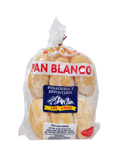 [707517004988] PAN BLANCO HARINADO LOS ANDES 
