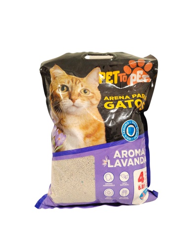 [605620190027] ARENA PARA GATO LAVANDA 8 8 LB