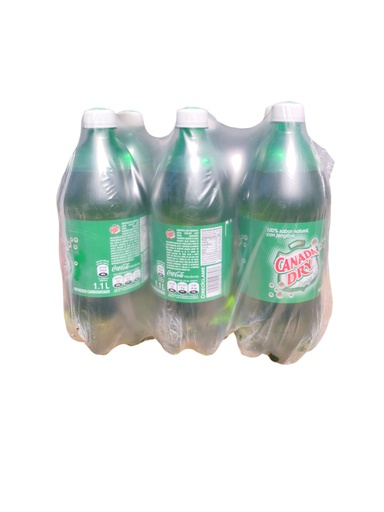 [7422110107807_2] PAQUETE DE GINGER ALE CANADA DRY 1 1 L