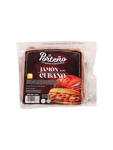 [7424160003337] JAMON T/ CUBANO PORTEÑO 200G 