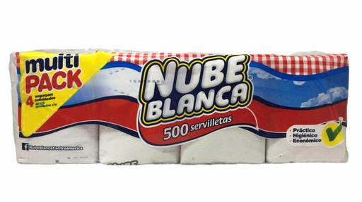 [766324304056] SERVILLETA NUBE BLANCA DE 500