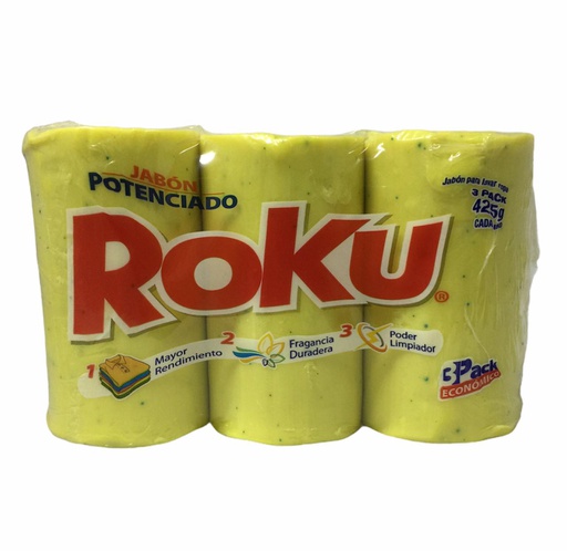 [750894641635] JABON 3PACK ROKU AMARILLO 425G