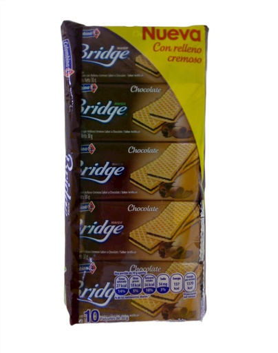 [7406234005850] GALLETA BRIDGE CHOCOLATE 300G