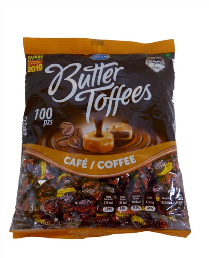 [7502230948914] BUTTER TOFFEES CAFE 100 UNI