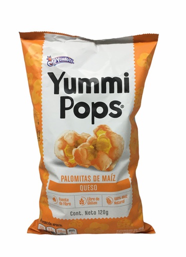 [750894611768] YUMMI POPS PALOMITA QUESO 120G