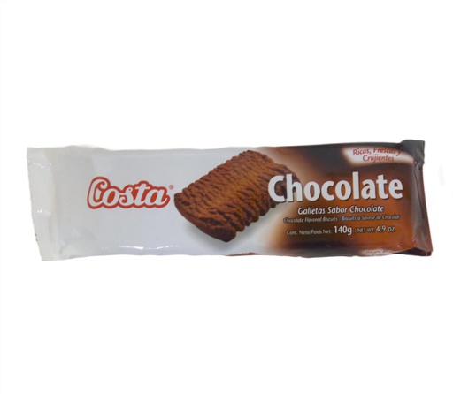 [7802215505287] GALLETA COSTA DE CHOCOLATE 140