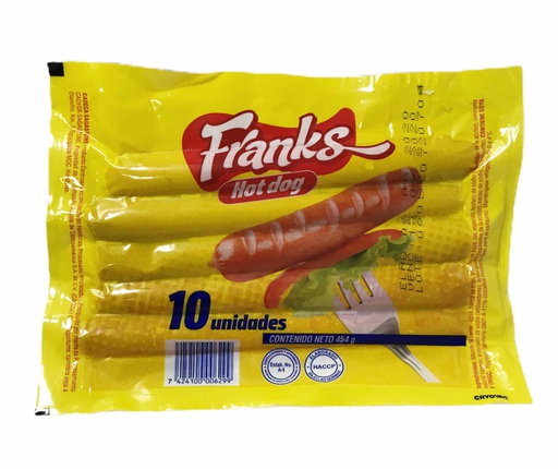 [7424100006299] SALCHICHA FRANK 1LB 460GR NUEV