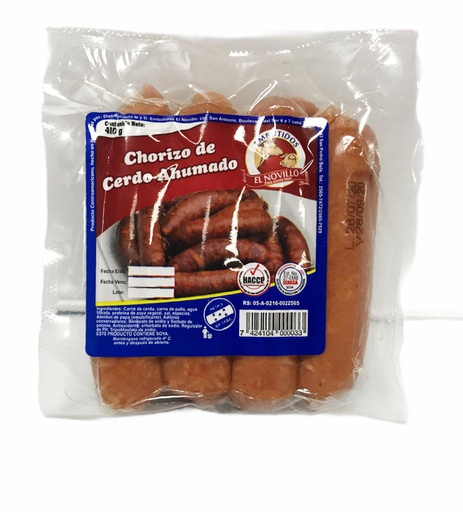 [7424104000033] CHORIZO DE CERDO AHUMADO EL NO