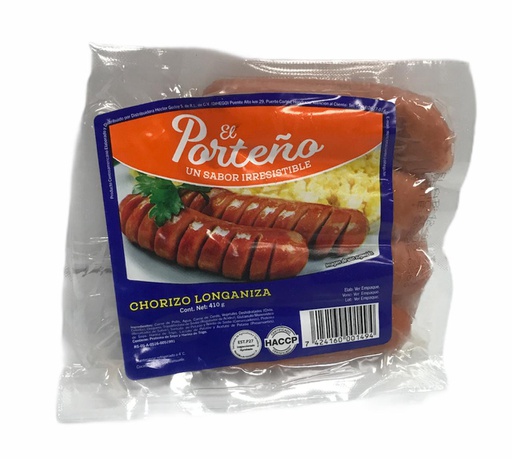 [7424160001494] LONGANIZA EL PORTENO 410G