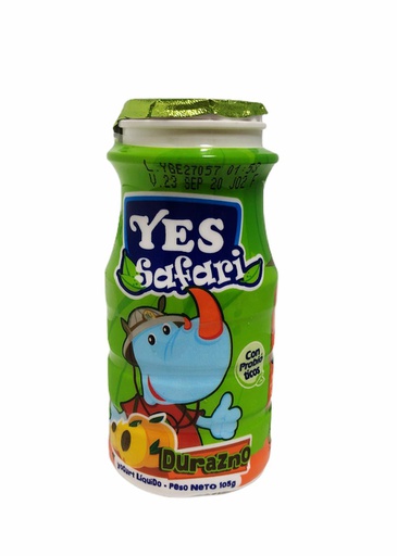 [787003000878] YOGURT YES SAFARI DURAZNO 105 