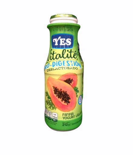 [787003001509] YOGURT YES VITALIFE PAPAYA 212